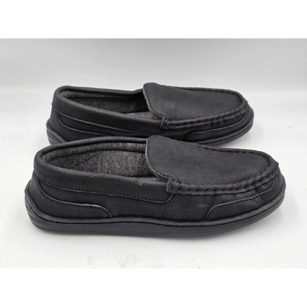My Slipper Comfort Slipper Loafers Size 7 Women’s Black Leather Slip On Shoes